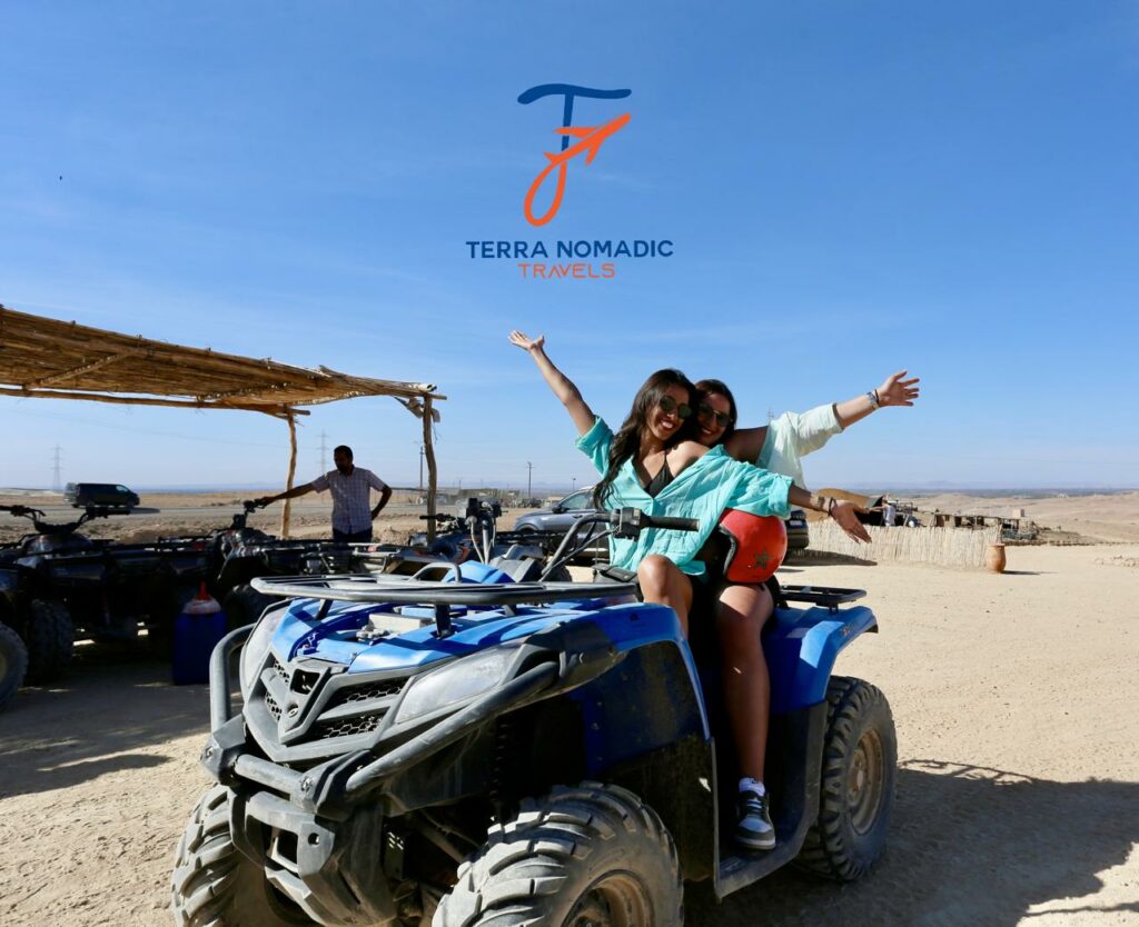 quad in Agafay with terra Nomadic Travels